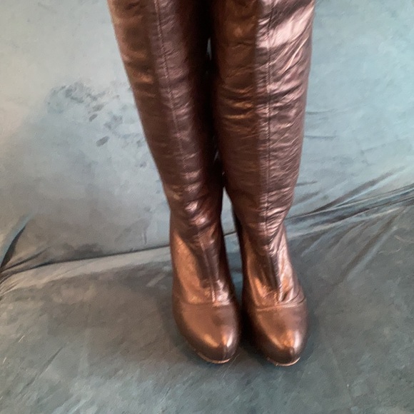 L.A.M.B Leather Knew High Boots Size 6 - Picture 2 of 6